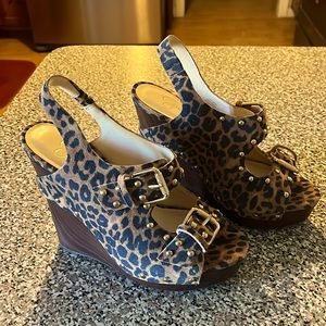 Brand new cheetah print shoes